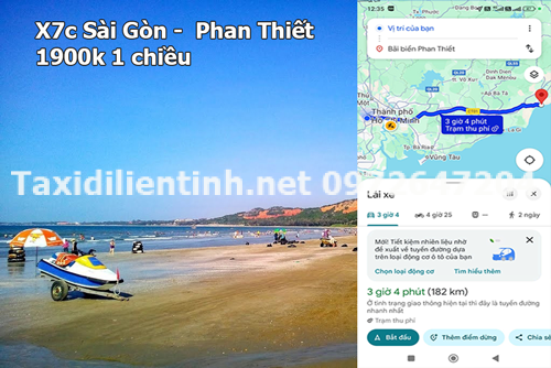 Xe Taxi 7 Chổ Sài Gòn Phan Thiết 1 chiều