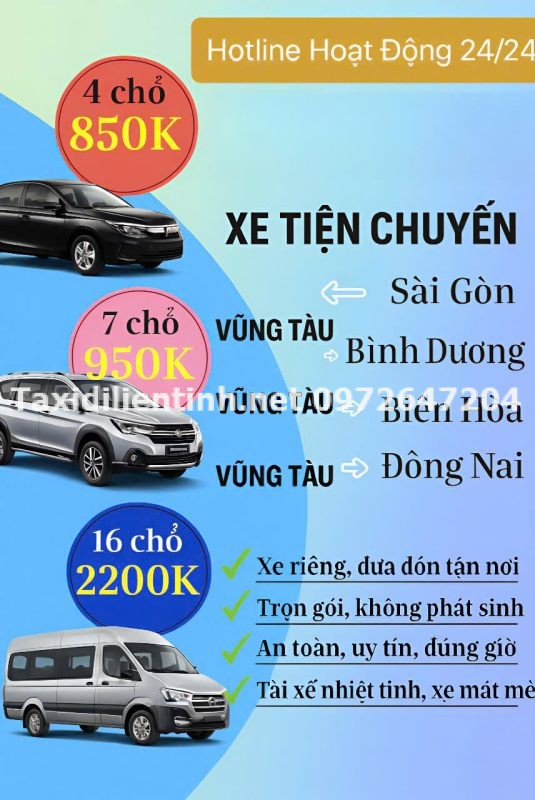 Nhà xe tiện chuyến sài gòn